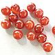 Carnelian 10 mm, 28951047 smooth ball, natural stone beads, Beads1, Ekaterinburg,  Фото №1