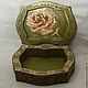 Shaped Box "Three Roses walk on Versailles",. Box. Tatyana Potapova. Online shopping on My Livemaster.  Фото №2