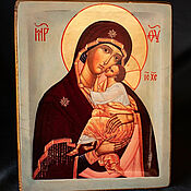 Картины и панно handmade. Livemaster - original item Icon of the mother of God Slovenian.. Handmade.