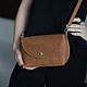 Женская сумочка коричневая (рыжая сумка). Классическая сумка. Migoto_bags. Ярмарка Мастеров.  Фото №4