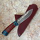Knife 'Canadian-3' nessmuk h12mf leather mikarta. Knives. Artesaos e Fortuna. My Livemaster. Фото №6