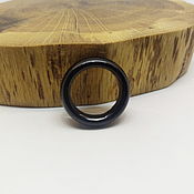 Украшения handmade. Livemaster - original item 17.25 Black Obsidian Ring (kco17253). Handmade.