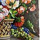 Заказать Натюрморт с цветами, мозаичная картина. Татьяна (mosaicdecor). Ярмарка Мастеров. . Картины Фото №3