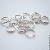 Материалы для творчества handmade. Livemaster - original item Double connecting ring 6 mm (10 pcs), All-in-one rings. Handmade.