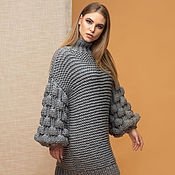 Одежда handmade. Livemaster - original item Large knit oversized sweater dress. Handmade.