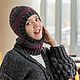 Balaclava Fashionable women's Knitted hat, Balaclava, Novosibirsk,  Фото №1