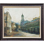 View of the Kremlin /Urban landscape/ Oil on canvas/ 60h80 cm