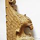 Decorative carved newel staircase Griffin. Stairs. Carved decor. My Livemaster. Фото №5