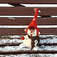  Снеговик войлочная игрушка интерьерная. Снеговики. Варвара Кукольница. Интернет-магазин Ярмарка Мастеров.  Фото №2