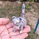Серый кот валяный. Толстый кот, Войлочная игрушка, Азов,  Фото №1