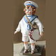 Order Doll in antique style Little sailor. Dekorus. Livemaster. . Dolls Фото №3