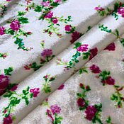Материалы для творчества handmade. Livemaster - original item Fabric: Viscose 83% silk 17% velvet. Handmade.