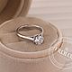 Золотое кольцо с бриллиантом 1 карат. Кольцо помолвочное. FROLOF JEWELRY. Ярмарка Мастеров.  Фото №7