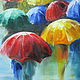 Картина "Яркие краски дождя". Картины. Картины от Ольги (elikD). Ярмарка Мастеров.  Фото №6
