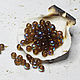 Beads round 4 mm Brown Rainbow 40 pcs, Beads1, Solikamsk,  Фото №1
