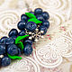 Bracelet 'Winter blueberries'. Bead bracelet. Romanycheva Natalia. My Livemaster. Фото №4