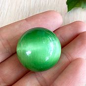 Кабошон Зеленый Агат 4 мм