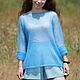 Mohair cobweb 'Sky-blue'. Shirts-nets. MsDeborahKnitter. My Livemaster. Фото №5