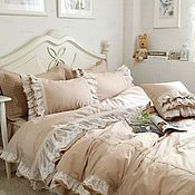 Для дома и интерьера handmade. Livemaster - original item Retro style satin bed linen. Handmade.