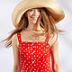 Unpainted raffia hat / CLASSIC, Hats1, Moscow,  Фото №1