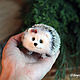 Hedgehogs miniature wool. Miniature figurines. handmade toys by Mari (handmademari). Online shopping on My Livemaster.  Фото №2