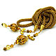 Lariat 'Mischievous ray', gold color, string of beads. Lariats. Beaded jewelry. Online shopping on My Livemaster.  Фото №2