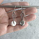 Silver Earrings with Moon Faces pearls (handmade silver). Earrings. Kseniya Sakharnova. My Livemaster. Фото №5
