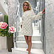 White dress with open shoulders. Dresses. SHAPAR - knitting clothes. Online shopping on My Livemaster.  Фото №2
