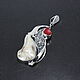 Bohemian Chic Pearl Coral Silver HC0037 Pendant. Pendant. Sunny Silver. Online shopping on My Livemaster.  Фото №2