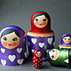 Interior Matryoshka Doll Gift for a child of 5m. Dolls1. color of magic. My Livemaster. Фото №5