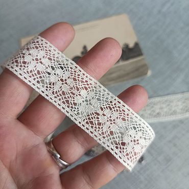 Материалы для творчества ручной работы. Ярмарка Мастеров - ручная работа Кружево хлопковое, хлопок 100%, тонкое. Артикул 1311.. Handmade.