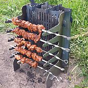 Вертикальный мангал "Энтузиаст" из стали 5 мм с поддоном – купить в ...