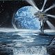 Ночь. Картины. The Art of Space (Spray-painting). Интернет-магазин Ярмарка Мастеров.  Фото №2