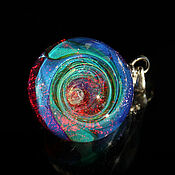 Украшения handmade. Livemaster - original item Pendant ball Mutual attraction. Cosmos Galaxy Planet. Handmade.