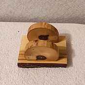Часы настенные "Хозяин тайги" из капа