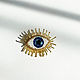 Брошь "Evil eye". Брошь-булавка. Sakramentti. Интернет-магазин Ярмарка Мастеров.  Фото №2
