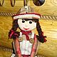 Кукла-пакетница из ткани "В стиле кантри". Кухонные наборы. Oliya12 (hobbycraft). Интернет-магазин Ярмарка Мастеров.  Фото №2