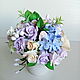 Bouquet of flowers with Ranunculus in pastel shades. Handmade. Composition. Olga-art-flower. My Livemaster. Фото №6