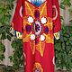 Uzbek robe made of suzane and ikat. Boho coat, caftan. S060. Robes. businka34. Online shopping on My Livemaster.  Фото №2