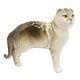 Вислоухая кошка, Шотландская кошка фарфоровая статуэтка, Статуэтка, Коммунар,  Фото №1