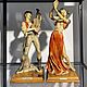 Винтаж: Capodimonte Florence 1983 год Цыганка с бубном и гитарист. Предметы интерьера винтажные. Лучшие декоративные тарелки. Интернет-магазин Ярмарка Мастеров.  Фото №2