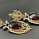 Серьги с Рубинами ( корунд ). Серьги классические. Для тебя. Ярмарка Мастеров.  Фото №4