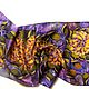 Batik scarf 'Golden Dahlia'. Scarves. OlgaPastukhovaArt. My Livemaster. Фото №4