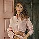 Рубашка " Лаконичность" из льна. Блузки. Творческая мастерская 'Сундучок' (MoiSunduschok). Ярмарка Мастеров.  Фото №4