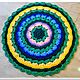 Order Mat knitted from cord Spring. knitted handmade rugs (kovrik-makrame). Livemaster. . Carpets Фото №3