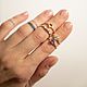 Золотое кольцо с фиолетовым сапфиром 0.5ct. Кольца. AVI JUVI. Ярмарка Мастеров.  Фото №5
