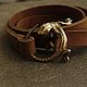 Order Womens leather bracelet - 'Lizard'. Mint Tiger (MintTiger). Livemaster. . Bead bracelet Фото №3