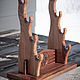 Подставка для 4 мечей орех с гербом. Подставки. CNC-Wood. Ярмарка Мастеров.  Фото №6