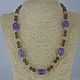 Order Necklace made of stones (amethyst, rauchtopaz, citrine) ' TRIO'. Magic box. Livemaster. . Necklace Фото №3
