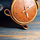 Order Watch classic: Leather watch ' Alarm Clock'. VOLGA-VOLGA. Livemaster. . Watch Фото №3
